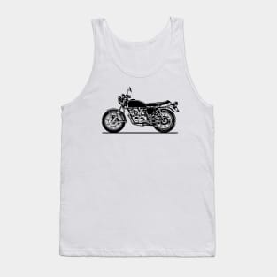 CB400F Motorcycle Sketch Art Tank Top